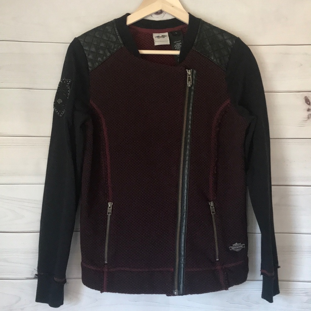 Harley Davidson Zip Front Sweatshirt